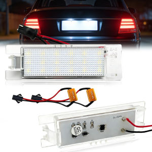 2pcs For Opel LED Number License Plate Light Astra K J H Corsa D E C Meriva A B Vectra C Zafira B Insignia Adam or Vauxhal White