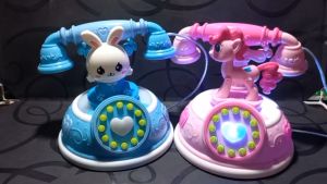 Đồ Chơi Điện Thoại Bàn Quay Số Đồ Chơi Giáo Dục Có Đèn Nhạc Vui Nhộn ( Điện Thoại Mini Kiểu Cổ Điển ) 02220