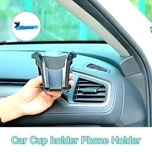 2in1 Car Cup & HP Holder / Tempat Taruh Minuman + HP di Mobil / Car Cup Holder and Phone Holder
