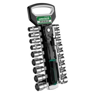 GREENER | Comprehensive Socket Wrench Set Extended with Ratchet