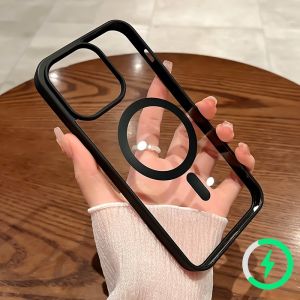 Crystal Clear Wireless Charging Matte Hard Case for IPhone 16 15 14 Plus 13 12 11 16 Pro Max X Xs XR Xs Max 8 7 Plus Phone Casing