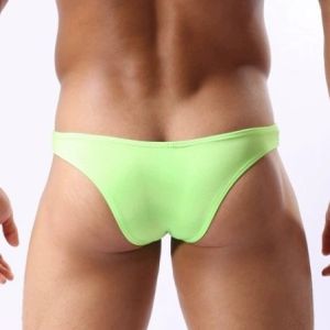 Low Waist Breathable Thin Mens Underwear U-Shaped Design Quick Dry Comfortable Triangle Pants Pure Color Stringer Shorts