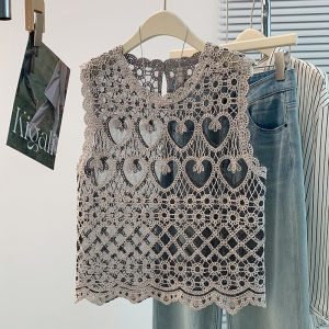 AIYITI | Lace Crochet Sheer Mesh Womens Top