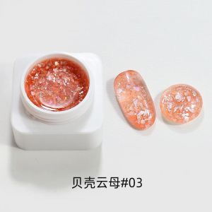 Gel nhũ xà cừ GLUEZI hủ 5gram dùng để trang trí ẩn móng đắp bột đắp gel