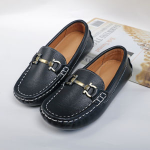 Giày Da Trẻ Em Giày Đơn Cho Bé Trai Giày Biểu Diễn Mùa Xuân Thu Giày Da Thật Màu Đen Giày Trẻ Em Giày Thể Thao Cho Bé Trai