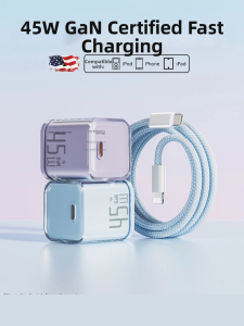 JZXS | Bộ Sạc Nhanh GaN PD Tương Thích Nhiều Mẫu iPhone Bao Gồm Dây Cáp