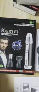 Kemei | Keme 4in1 Nose Hair Trimmer For Men Face Body Beard Eyebrow Trimer Ear Cleaner Grooming Nose Hair Shaver Set Rechargeable