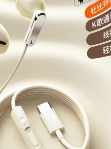 ERYE | Wired Semi-In-Ear High-Quality Noise-Reducing Gaming Music Headphones with Microphone Type-C Interface