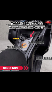 Yamaha Aerox V2 Transparent Tank Cover Thick Type Clear Smok3d Gas Tank Protector Cover Accessories RakunShop
