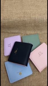 Dompet Lipat Wanita Bahan Kulit PU Halus