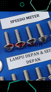 Baut Body Honda Vario 110 FI THN 2015-2019 Kunci L Stainless Steel 304