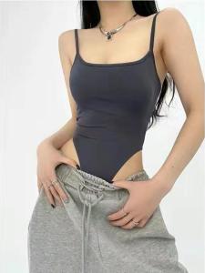 เสื้อชั้นในรัดรูปเซ็กซี่สำหรับผู้หญิง พร้อมแผ่นเสริมหน้าอก ดีไซน์โปร่งบาง ทรงเข้ารูป ชุดเดรสแขนกุด ทรงเข้ารูป เสื้อชั้นในแบบเข้ารูป