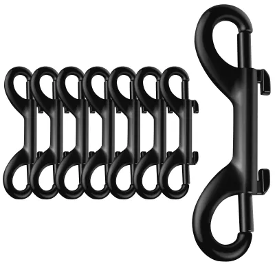 8Pcs Double End Bolt Snap Hooks Zinc Alloy Scuba Diving Double End Bolt Snap Hook Clips for Diving Dog Leash Key Chain