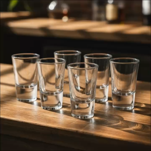 Set 12 Ly Shot Glass Thủy Tinh 35ml Đáy Vuông Cao Cấp - Cốc Đong Rượu Pha Chế Uống Espresso Rượu Vodka Sang Trọng