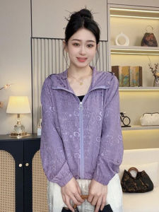 เสื้อแจ็คเก็ตมีฮู้ดทรงหลวมสไตล์ลำลองสำหรับคุณแม่ในฤดูร้อนปี 2025 ผ้าโพลีเอสเตอร์ แขนยาว ปกติ