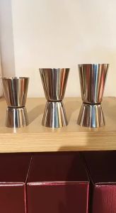 Stainless Steel Silver Measuring Jigger 15–30ml / 25–50ml / 30–60ml
