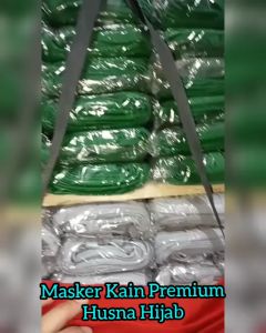 [HUSNA HIJAB] Masker Kain PREMIUM Ecer / Masker Tali Putus Sambung