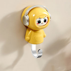 3D Doll Design Self-Adhesive Telescopic Hook Heavy-Duty Hanger Used For Keys Towel Bags And Non Perforated Home Decoration