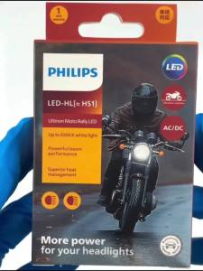 Philips | Philips 1/2pcs HS1 LED Headlight 6500K White Bright 12V PX43t Uses For Motorcycle High And Low Light Bulb 11636UMRX1