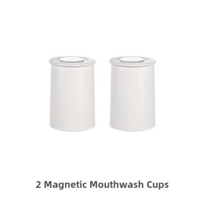 Fasola Magnetic Toothbrush Cup Wall Mounted Childrens Washing Cup Family of Four Hanging No Punching Required Bathroom Organizer