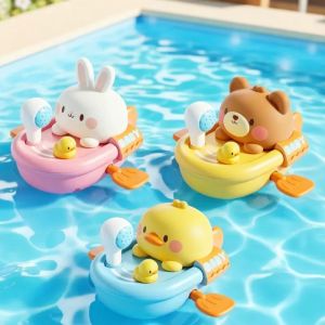 Winding Duck Boat Bath Toy