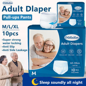 Vixplorn Adult Diaper Pull-ups Pants DIsposable Leak-Proof Quickly Absorb Diaper DIsposable Diapers Care for Senior Women Elderly Men Pregnant Women Patient M/L/XL 10pcs