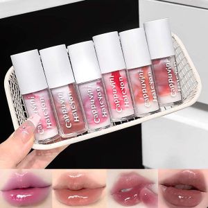 ลิปกลอสสองสีใสคริสตัล ริมฝีปากอวบอิ่มเรียบเนียน ใช้งานง่าย ติดทนนาน ให้ความชุ่มชื้น ลิปกลอสแต่งหน้า