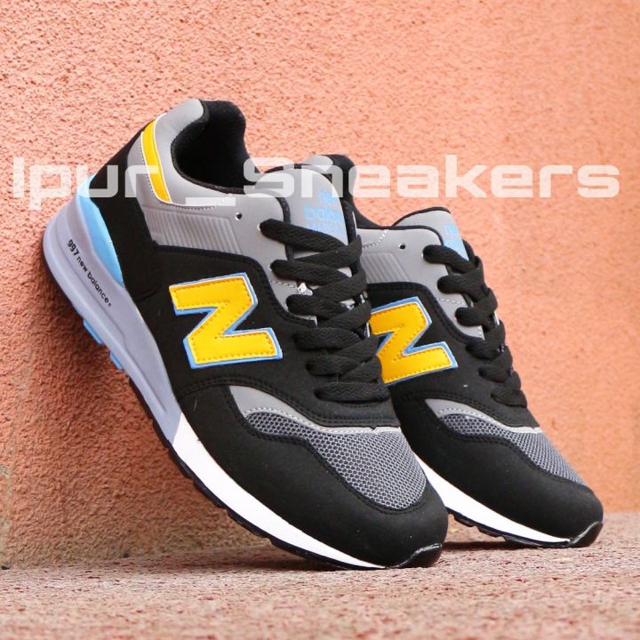 Sepatu Sneakers N/B 997 Black sport terbaru sepatu pria casual