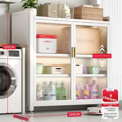 MEICHUWUYU | Floor-standing Multi-level Storage Kitchen Cabinet for Microwave