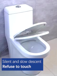 100% Original Toilet Seat Toilet Cover Replacement With Slow Close U/V/O Type Standard Toilet Seat Cover