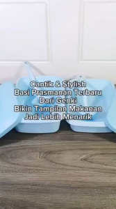 Basi Prasmanan Wadah Saji Makanan Set Sapphire 1.7 & 2.4 Liter Genki Market