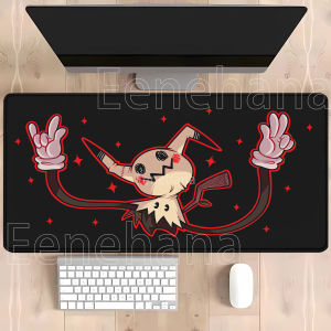 Potdemiel | New Mimikyu Pokemon Anime Kawaii XXL PC Gaming Mouse Pad Keyboard Overlock Larger Mousepad Offices Non-slip HD Printing Desk Mat