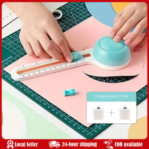 360 Adjustable Circle Paper Circle Cutter with 3 Blades Rotary Round Paper Circle Cutting Tool-Cuts Circles from 4-12 Inches Circular Paper Cutter with 3 Blades Adjustable Rotary Round Paper Cutter Trimmer DIY Round Cutting Knife 360 Degree Circle