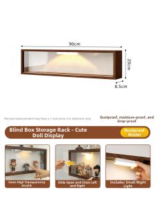 ARTPIONEER | Wall-Mounted No-Drilling Antique Style Display Shelf for Figurines