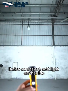 Smiling Shark GZ5106 LED Magnetic Torch light White Red Light 7Modes Super Bright TypeC amping Light Type-C