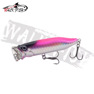 WALK FISH 1Pcs 7cm 10g Popper Lure Topwater Bait Freshwater Bass Wave Simulation Fishing Wobblers Surface Hard Artificial Bait