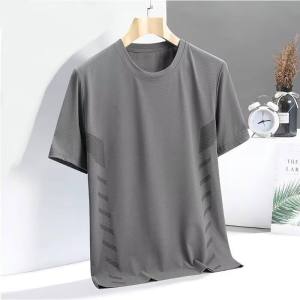 Ice Silk Short Sleeve T-Shirt Womens Summer Thin Quick Dry Breathable Sports Top plus Size Casual Cool Feeling Half Sleeve Body Shirt