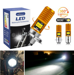 KEVANLY | 1pcs H4 LED Motorcycle Headlight P15D H6 BA20D LED Bulb Motorcycle High Low Beams Fog Lamp Driving Lights Signal Light Scooter