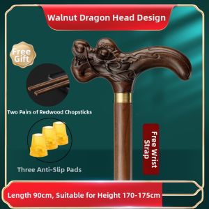 MOQILIN | Anti-slip Lightweight Solid Walnut Wood Cane