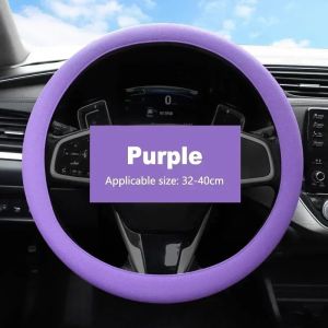 Car Universal Silicone Steering Wheel Cover Elastic Glove Cover Texture Soft Multi Color Auto Decoration Covers Accessories