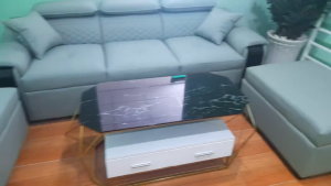 Bàn trà 2 tầng có hộc tủ bàn sofa 2 mặt kính bàn sofa 1m cao cấp