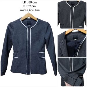 Blazer Korea Wanita Blazer Kerja Jas Kantor Formal Outer Long Sleeve 1223