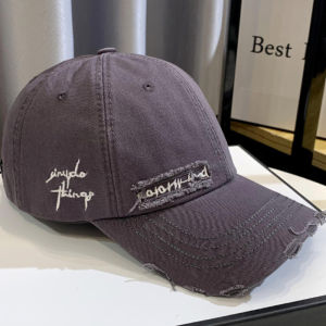 2026 New Celebrity Fashion Embroidery Hole Sunscreen Baseball Cap Women Face Small Spring/ Autumn Korean Version Trend Mens Hat