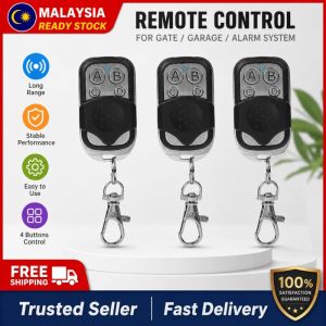 (Malaysia Stock) Universal 315/433MHz RF Remote Self-Learning Copy for Garage Gate/Alarm System 4CH Fixed Coding Clone Non-Rolling Code