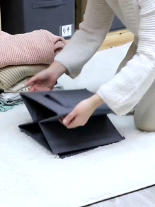 COLOGO 🥇 Foldable Non-Woven Storage Box Home Office Bedroom Cosmetics Organizer Toy Storage Box Fabric Box