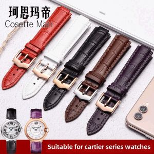 Leather Watch Band for Men And Women Suitable for Blue Balloon Cowhide London 18 20mm Medium Thickness Matte Finish