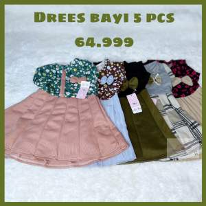 (65RB 5 PCS ) Paket Hemat Dress Anak Bayi Set Kado Bayi