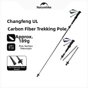 NatureHike | Collapsible Lightweight Trekking Pole 5 Sections