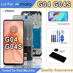 6.56" LCD For Motorola Moto G04 LCD Touch Screen Digitizer Assembly Replacement For Moto G04s LCD XT2421-2 XT2421-3 XT2421-8