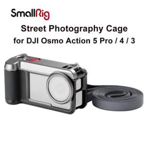SmallRig 6371 Professional Street Photography Cage with Side Handle Grip Shoulder Strap for DJI Osmo Action 5 Pro / 4 / 3